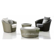 SL-(11) outdoor furniture rattan low back round sofa chair